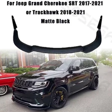 Matte Black For Jeep Grand Cherokee 17-21 SRT Winglet Front Bumper Lip Splitter
