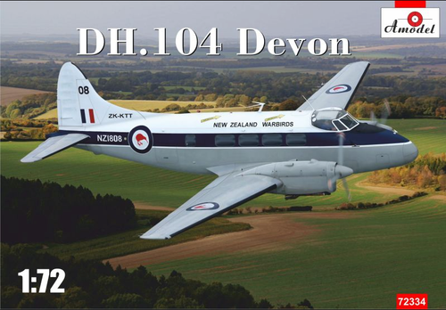 Kit modellino Amodel 1/72 72334 DH.104 Devon
