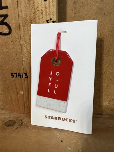 Starbucks Siren Christmas Ornament - Holiday 2022 Xmas Red Joyful Tag - Bild 1 von 6