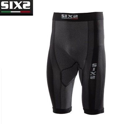SIXS SIX2 PN2 UNDERWEAR PANTALONE LEGGINGS CON FONDELLO BLACK CARBON TAGLIA XL