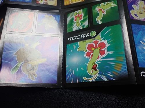 Pokemon Card Carddass Coris Promo Non Holo Sticker 4 SET Pikachu Ditto etc #4749 - Picture 9 of 19