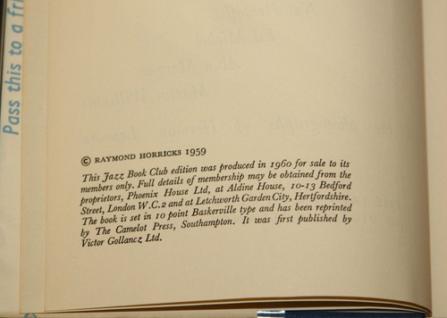 JAZZMEN OF OUR TIME by RAYMOND HORRICKS ~ JAZZ BOOK CLUB HARDBACK NUMBER 27 - Picture 5 of 12