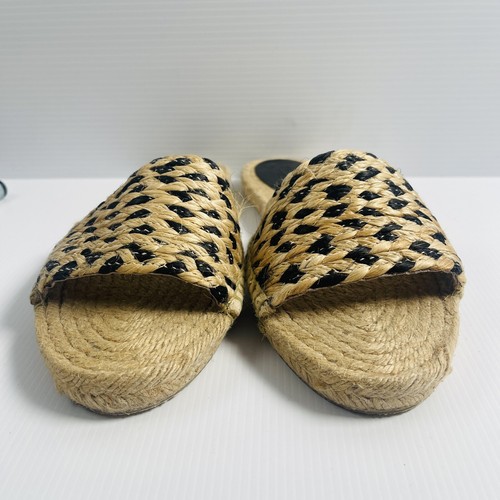 Seed Women’s Natural Juk Rope Flat Slides EU40 AU9 - Picture 2 of 6