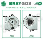 Pour HP Probook 450 G3 455 G3 470 G3 4-PIN PC Ventilateur Refroidissement CPU