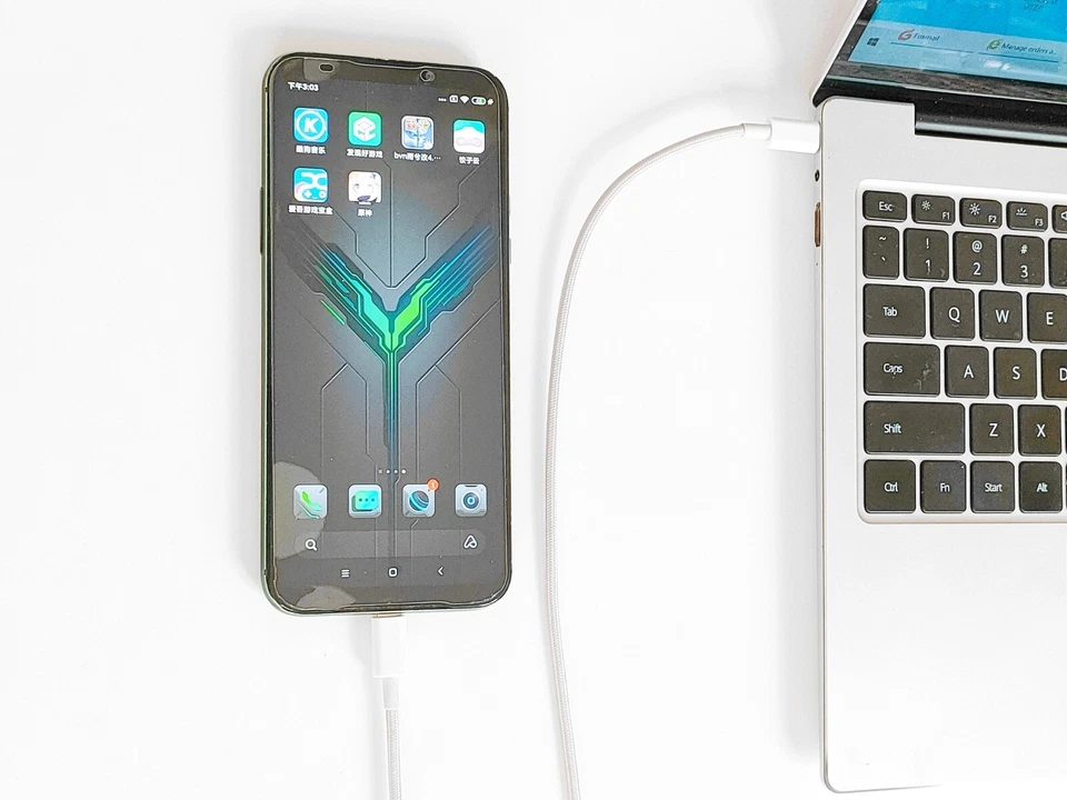 3ft  USB C to USB C Cable Nylon Braided Type C PD Cable Data FAST CHARGE Cable - Image 4 of 4