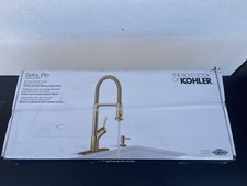 Kohler Setra Pro Kitchen Faucet ,vibrant Brushed Modern Brass Finish R29343-SD ✅
