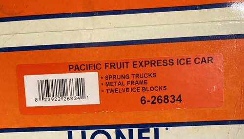 Lionel 6-26834 O Gauge LCCA La Cosa Nostra Railway Ice Car LN/Box - Picture 3 of 7