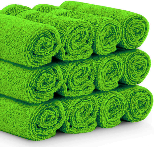 Pack of 12 Face Cloth Flannels 100% Egyptian Cotton Soft Hand Wash Cloths Towels - Picture 169 of 211