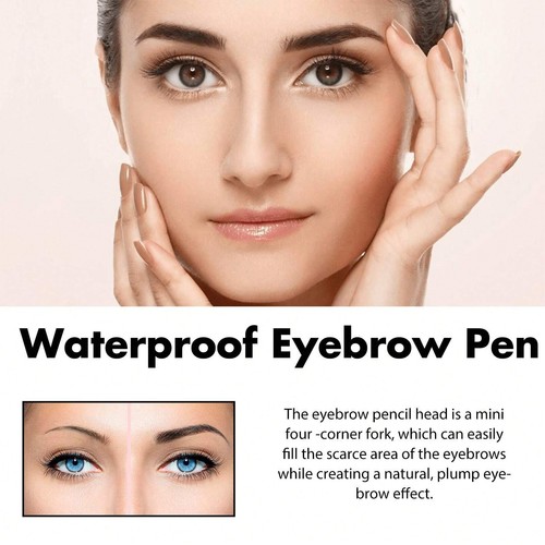 Waterproof Microblading Eyebrow Pen - 4 Fork Tip, All-Day Lasting, Natural Look - Picture 43 of 68