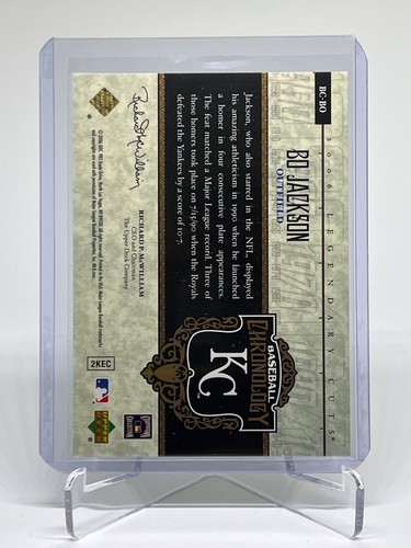 2006 SP Legendary Cuts Baseball Chronology Holofoil Bo Jackson #BC-BO /99 - Picture 2 of 2