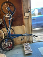 Street Strider 3i, used, it has the part so you can make it stationary, so yo