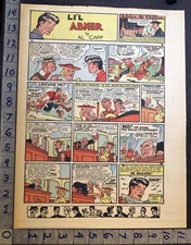 1938 AL CAPP LI'L ABNER CARTOON HILLBILLY DOGPATCH ADVICE CHILD COMIC 33705