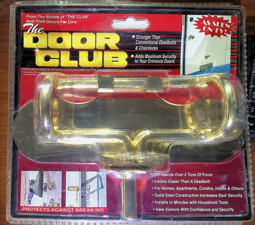 The Door Club Home Security Deadbolt Inward Opening Doors 3 1/2# Solid Steel #20