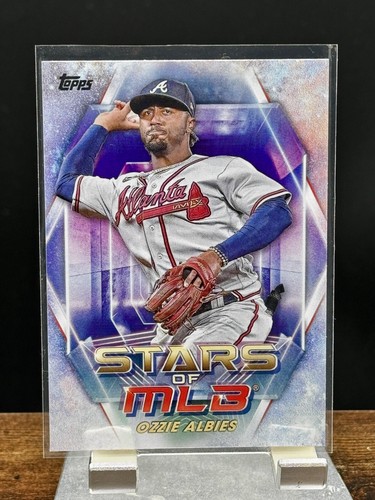 Topps Ozzie Albies 5 CARD LOT! 35th Anniversary Bat Relic Rainbow Foil And More! - Picture 6 of 11