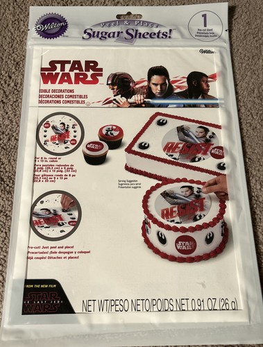 WILTON DISNEY STAR WARS - Edible Sugar Sheet - Cake Decorating