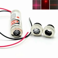 Focusable 650nm 5mw Focus Dot Line Cross Red Diode Laser Module 12x30mm