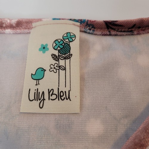 Lily Bleu, Pink Floral Velvet Dress, Size 12 - Picture 5 of 5