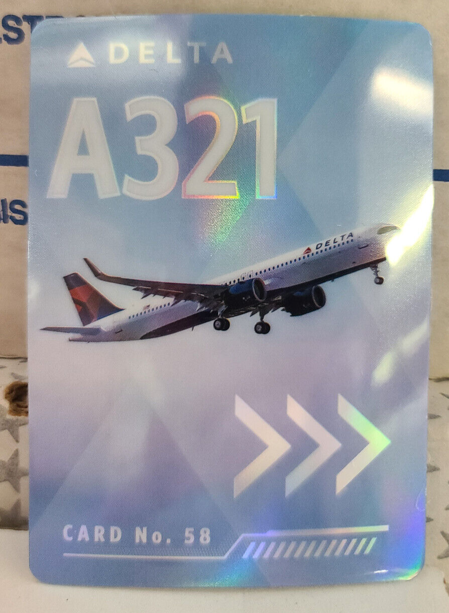 2022 Delta Air Lines 58 Airbus A321 NEO Aircraft Trading Card DAL eBay