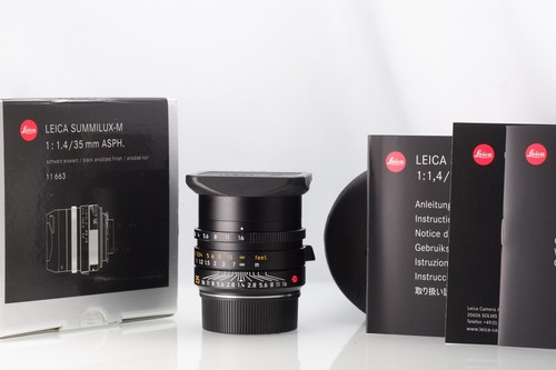 Leica M 35mm f1,4 FLE Summilux 11663 in Good Condition With Box - Imagen 2 de 8