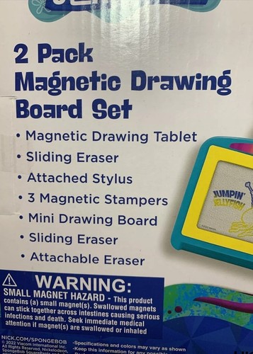 SpongeBob Squarepants Nickelodeon 2 Pack Magnetic Drawing Board, 2022 New in box - Bild 5 von 6