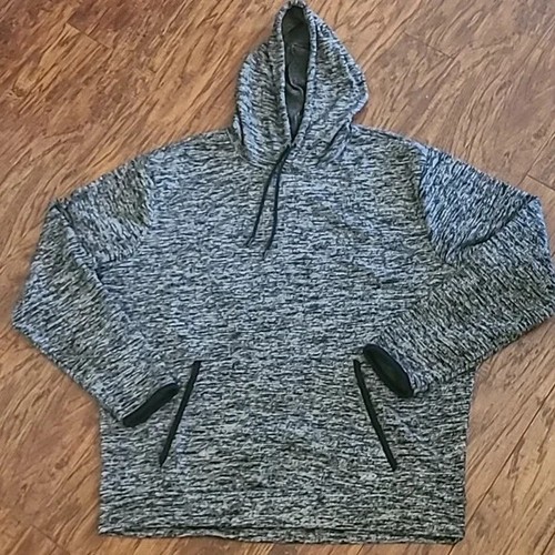 PRO PLAYER grauer Herrenpullover Hoodie Sweatshirt - Größe 3X