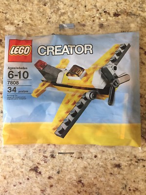 NEW LEGO CREATOR 7808 YELLOW AIRPLANE 34 pcs NIP SEALED PLANE eBay