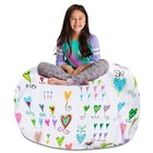 Posh Stuffable Kids Stuffed Animal Storage Bean Bag Chair Cover - Childrens T...
