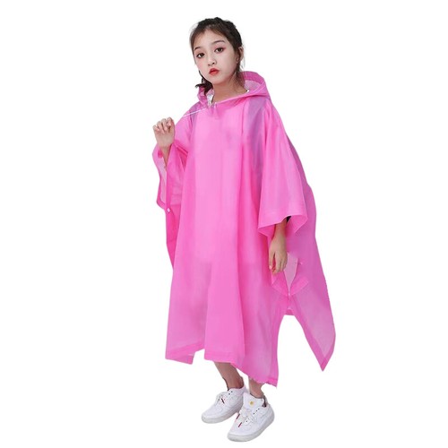 Kids Children Raincoat Hoodie Waterproof Reusable RainWear Raincape Outdoor - Picture 27 of 36