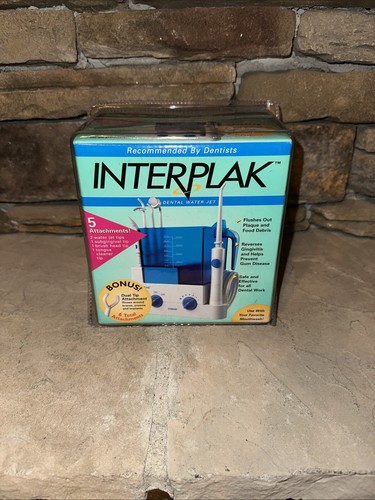 Interplak Water Jet Dental System Pick 6 Tips WJ6RW Reverses Gingivitis Conair