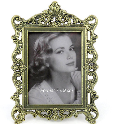 Bilderrahmen Fotorahmen Fotogalerie Metall Antik Portrait Barock-Rahmen 7x9