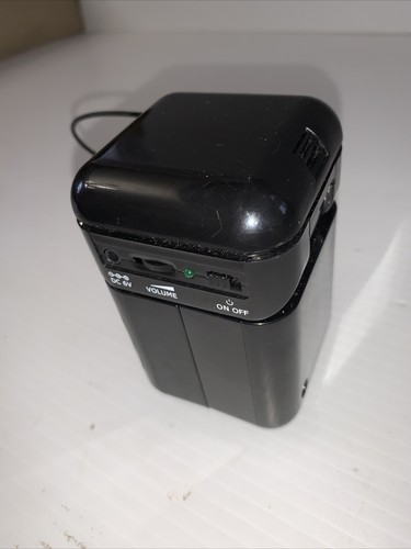 Black 6V Portable Laptop/PC/Tablet Speaker, working - Picture 3 of 3