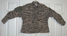 ARMY ACU Flame Resistant FRACU Gray Digital Camo Coat - LARGE SHORT