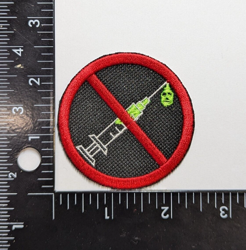 Anti Vax Patch FJB Let's Go Brandon Patriot Prepper Gift For Freedom Lover  - Picture 2 of 2