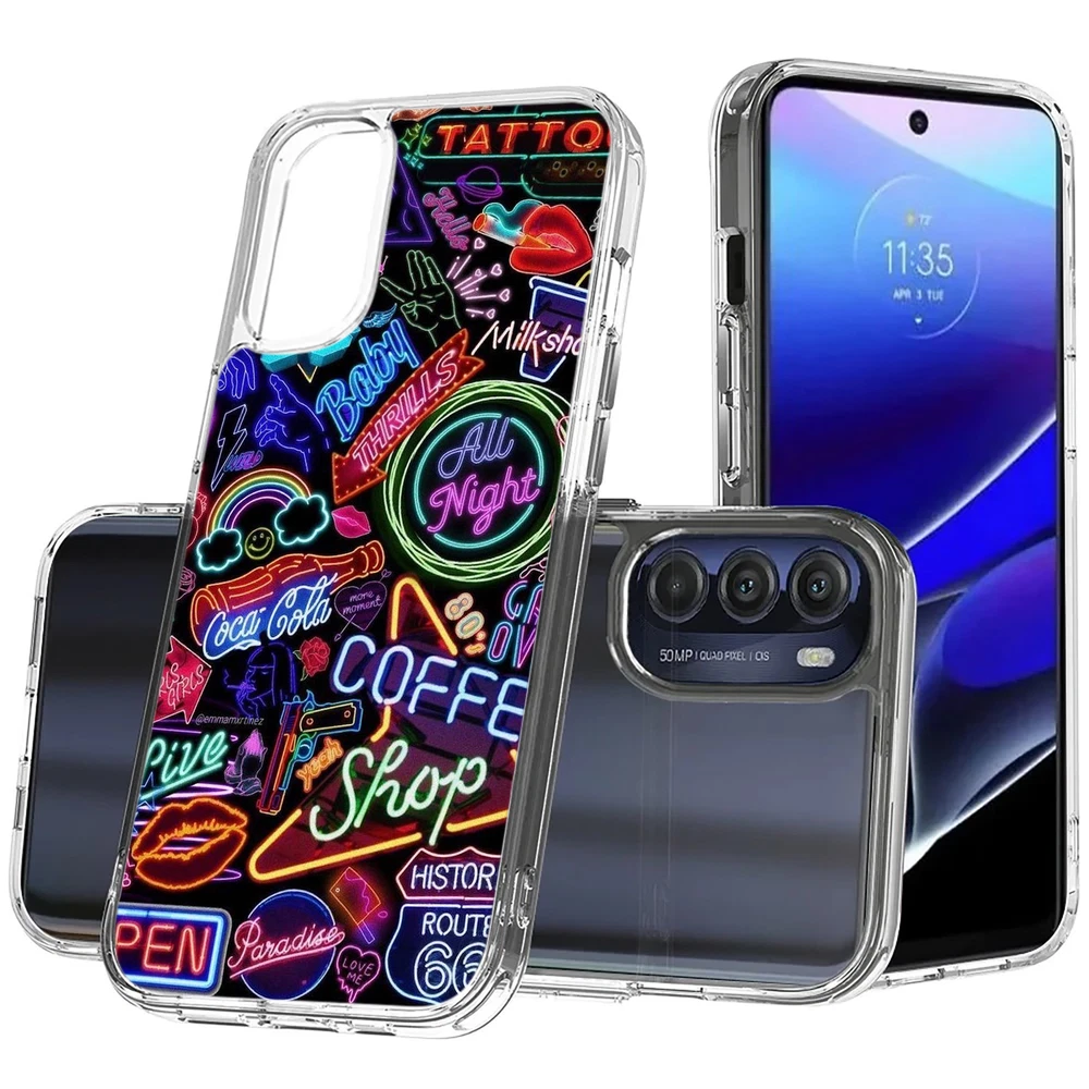 Phone Case Cover for Motorola Moto G Stylus 5G (2022), Graffiti Neon