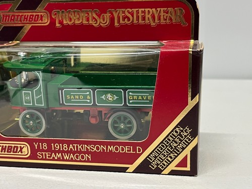 Matchbox Models of Yesteryear Y18 1918 Atkinson Model D Steam Wagon Limited Ed - Picture 4 of 9