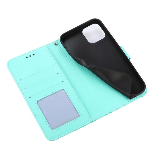 Flower PU Leather Wallet Phone Case For iPhone 16 15 14 13 12 11 Pro Max XR 7 8 - Picture 27 of 49