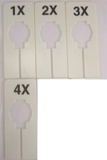 Store Fixtures 20 Clothing Rack Size Dividers White Rectangle Size 1X - 4X
