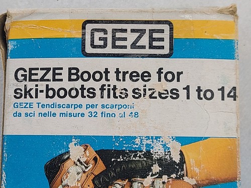 Vintage GEZE 450 Boot Tree For Sky-Boots Fits Sizes 1-14 Rare from Germany - Picture 9 of 9