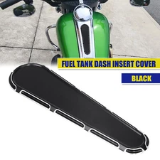 Black Cut Fuel Tank Dash Insert Cover For Harley Touring Street Glide FLHXS 08+