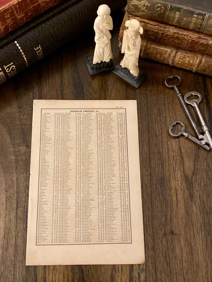 Mapa 1834 IMPERIO BIRMANO BIRMANIA MYANMAR SIAM TAILANDIA VIETNAM CAMBOYA COCHIN CHINA Foto 2 de 4