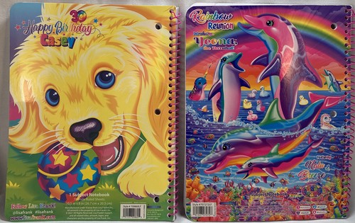 NEW Lisa Frank Glitter Nalu & Breeze  & Happy Birthday Casey Spiral Notebooks - Picture 2 of 14