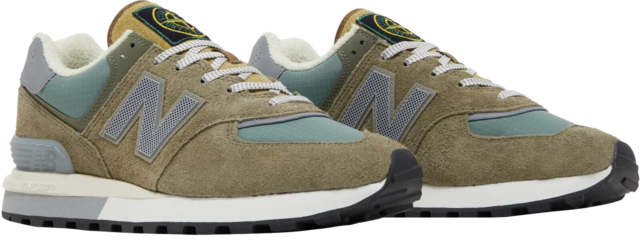 New Balance 574 Legacy Stone Island Low Steel Blue Sneaker