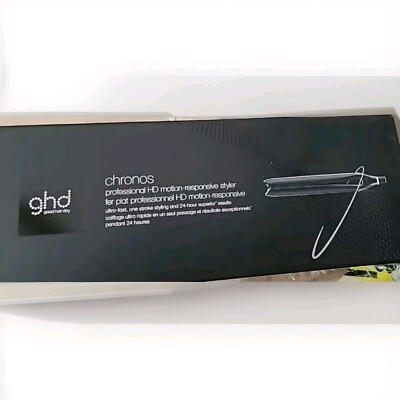 ghd Chronos Infinity 1'' BLACK 365F Flat Iron Styler NIB