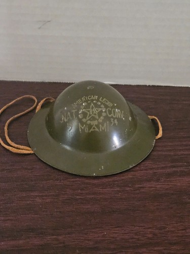 American Legion 1934 National Convention Veteran Miami Doughboy WWI Mini Helmet 
