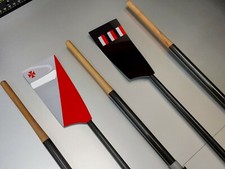 MINIATURE rowing oar model 1m gift rower rowing accessory 1:4 scale