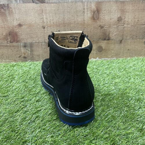 STIVALI DA COWBOY UOMO CASUAL WESTER VERA PELLE CERNIERA NERI CON SUOLA BLU PETAT - Foto 4 di 6