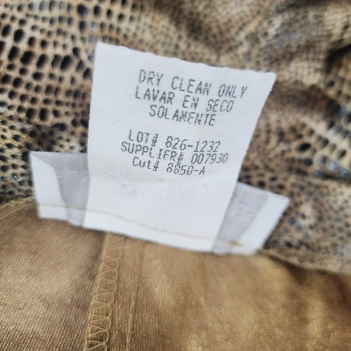 Pantalones Susan Burrowes vintage para mujer talla 12 hechos en EE. UU. animal print $128 damas - Imagen 11 de 11