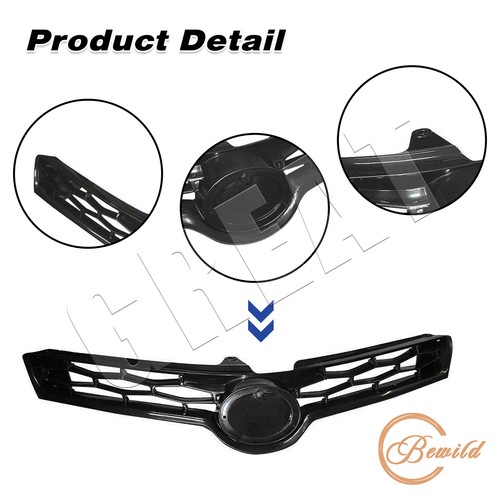 For 2014-2016 Toyota Corolla S SE Front Bumper Upper Lower Grille Fog Lights Set - Bild 2 von 7