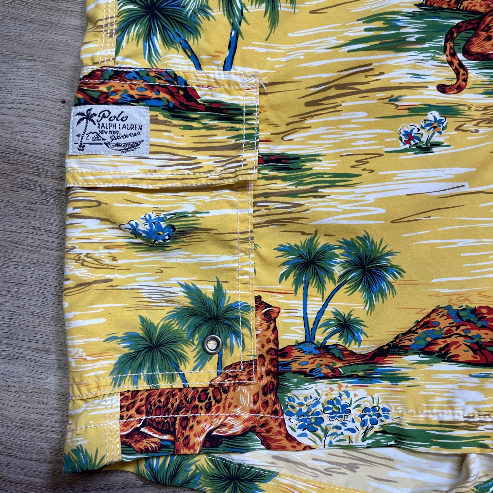 VTG 90's POLO Ralph Lauren XL Leopard Savannah Bo… - image 4