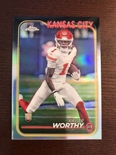 2024 Topps Chrome Xavier Worthy #208 Refractor Rookie (RC) Kansas City Chiefs